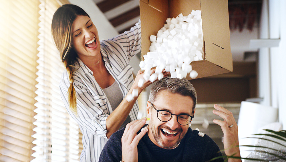 How do you get rid of packing material? 