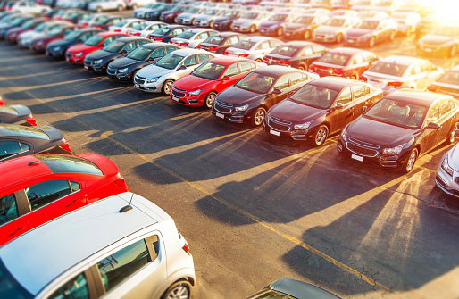 car dealership lot